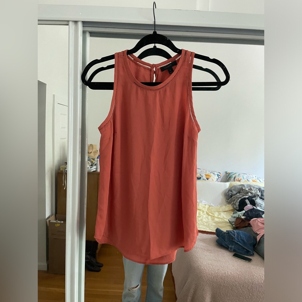 Orange Sleeveless Top